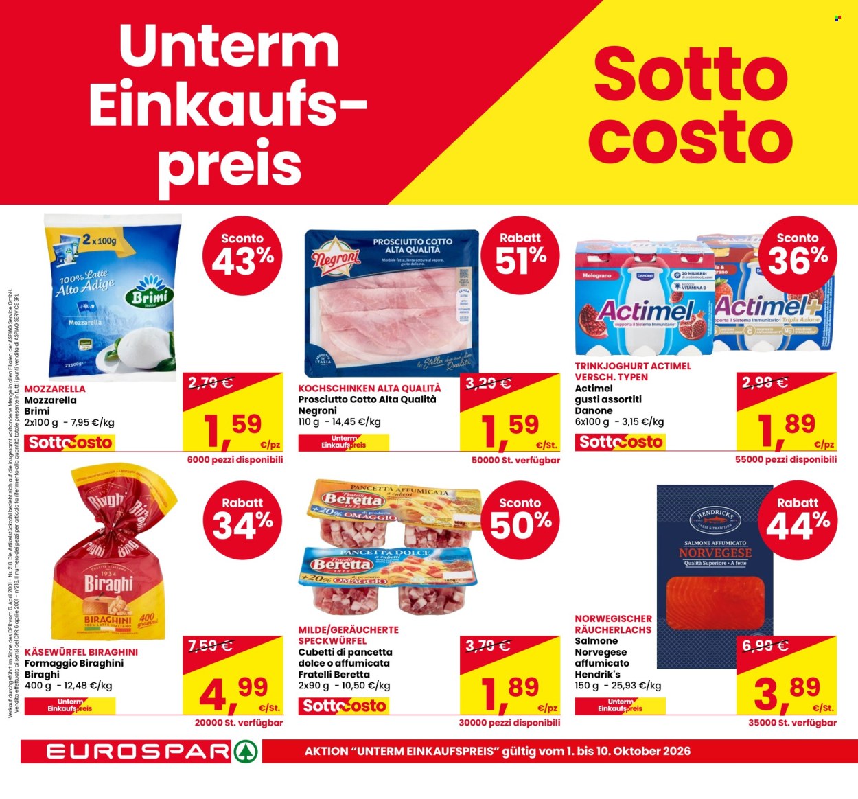 Volantino Eurospar - 1/10/2026 - 14/10/2026. Pagina 2