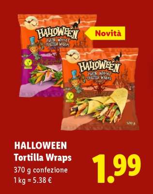 HALLOWEEN Tortilla wraps