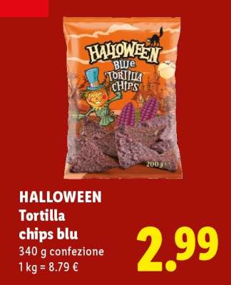 Halloween Tortilla chips blu