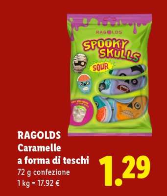 Ragolds Caramelle a forma di teschi