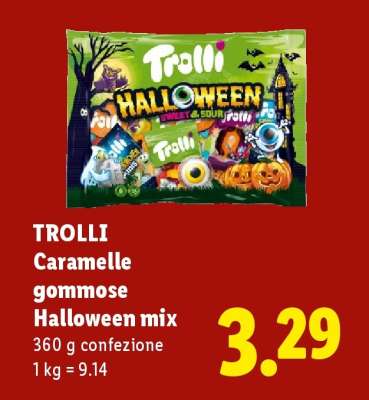 TROLLI Caramelle gommose Halloween mix