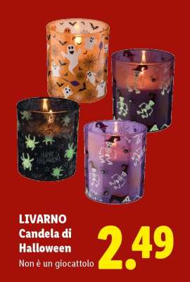 LIVARNO Candela di Halloween