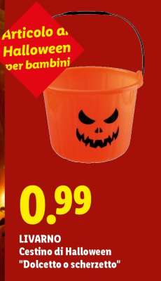 LIVARNO Cestino di Halloween "Dolcetto o scherzetto"