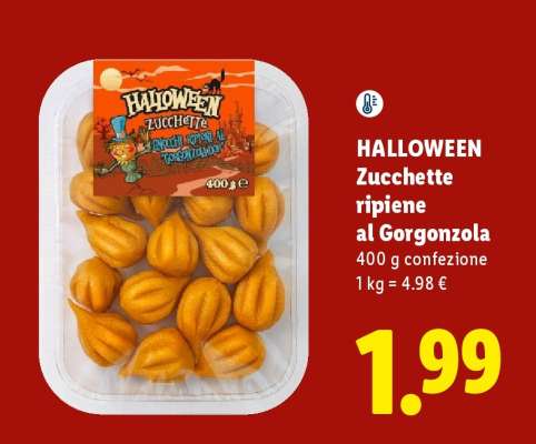 HALLOWEEN Zucchette ripiene al Gorgonzola