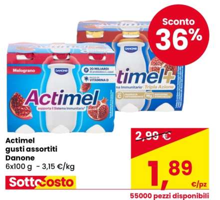 Actimel gusti assortiti