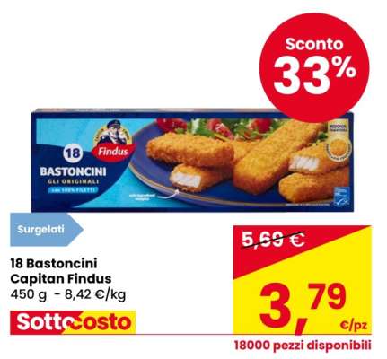 18 Bastoncini Capitan Findus