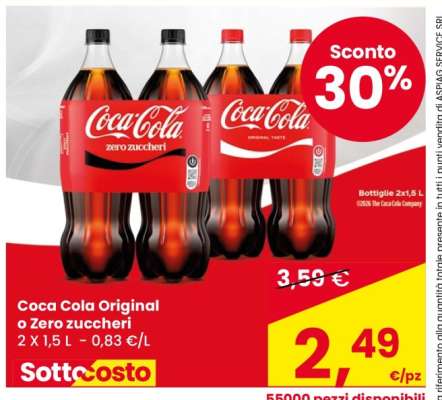 Coca Cola Original o Zero zuccheri