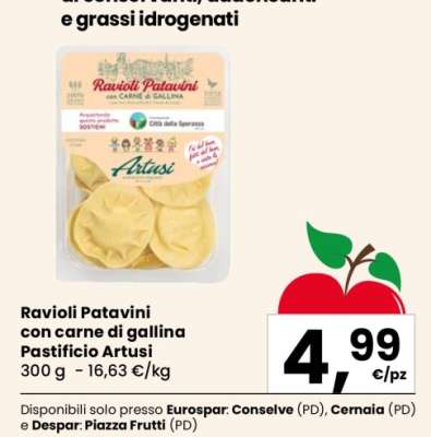 Ravioli Patavini con carne di gallina