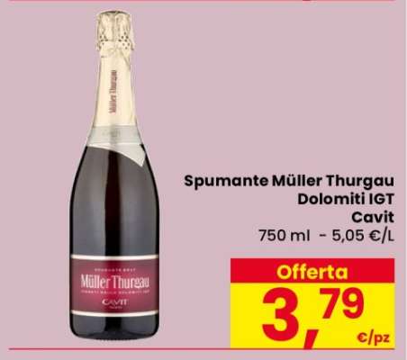 Spumante Müller Thurgau Dolomiti IGT