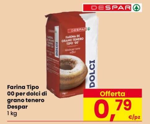 Farina Tipo 00 per dolci di grano tenero Despar