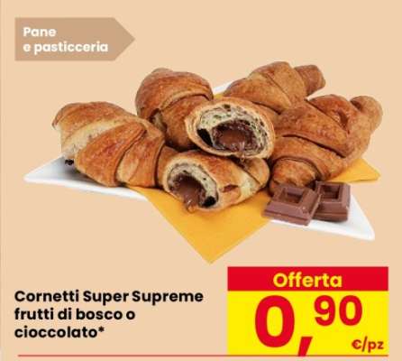 Cornetti Super Supreme frutti di bosco o cioccolato