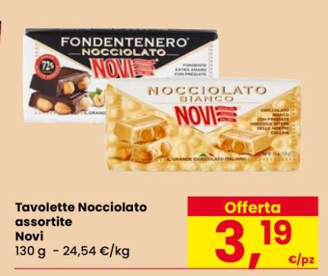 Tavolette Nocciolato assortite