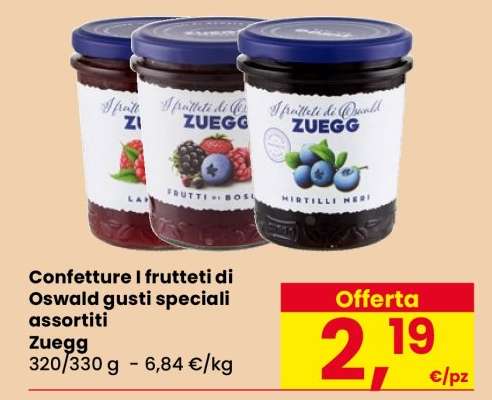 Confetture I frutteti di Oswald gusti speciali assortiti