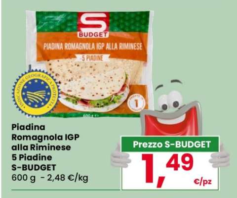 Piadina Romagnola IGP alla Riminese