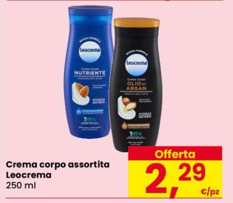 Crema corpo assortita Leocrema