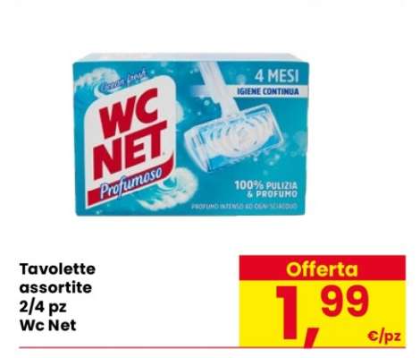 Tavolette assortite 2/4 pz Wc Net