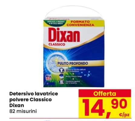 Detersivo lavatrice polvere Classico Dixan
