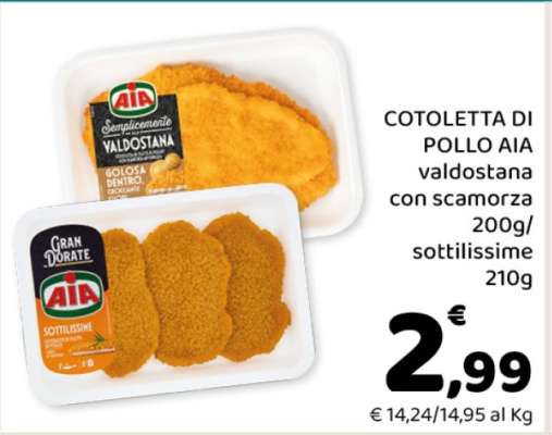 COTOLETTA DI POLLO AIA