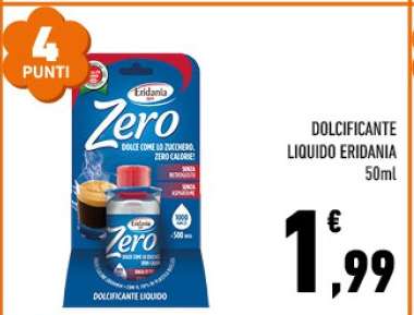 DOLCIFICANTE LIQUIDO ERIDANIA