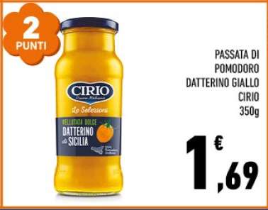 Passata di Pomodoro Datterino Giallo Cirio