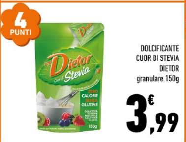 DOLCIFICANTE CUOR DI STEVIA DIETOR