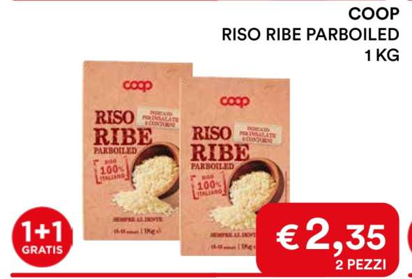 COOP RISO RIBE PARBOILED 1 KG