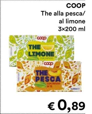 COOP The alla pesca/al limone
