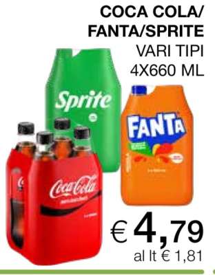 Coca Cola/Fanta/Sprite