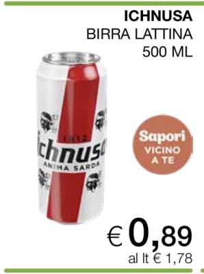 ICHNUSA BIRRA LATTINA 500 ML