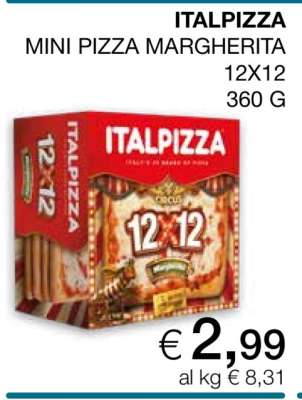ITALPIZZA MINI PIZZA MARGHERITA