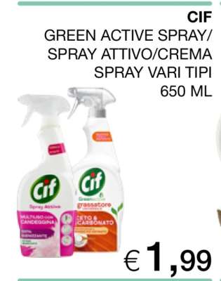 CIF GREEN ACTIVE SPRAY