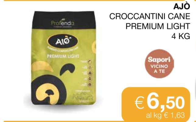 AJÒ CROCCANTINI CANE PREMIUM LIGHT 4 KG