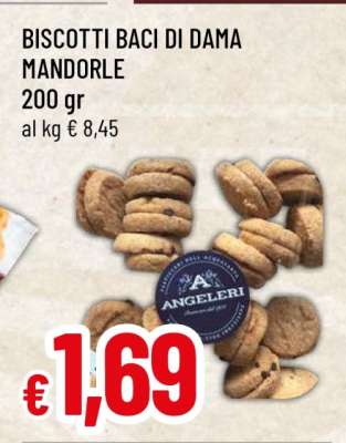 BISCOTTI BACI DI DAMA MANDORLE