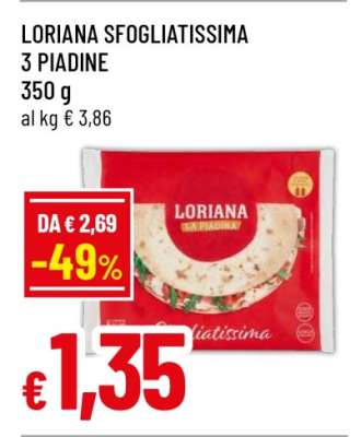 LORIANA SFOGLIATISSIMA 3 PIADINE