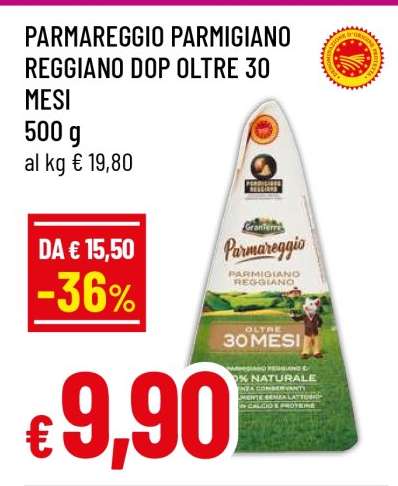Parmareggio Parmigiano Reggiano DOP Oltre 30 Mesi