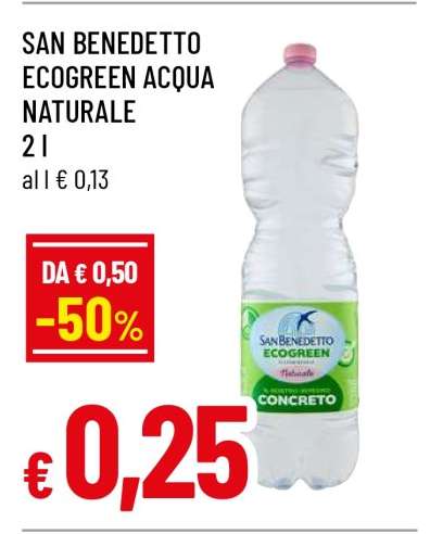 SAN BENEDETTO ECOGREEN ACQUA NATURALE