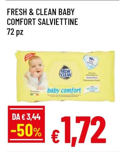 FRESH & CLEAN BABY COMFORT SALVIETTINE
