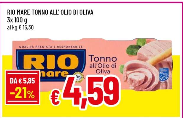 Rio Mare Tonno all’olio di oliva