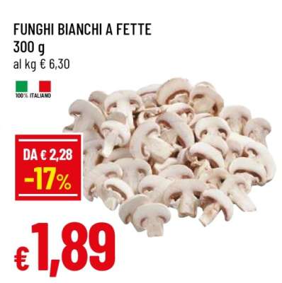 FUNGHI BIANCHI A FETTE
