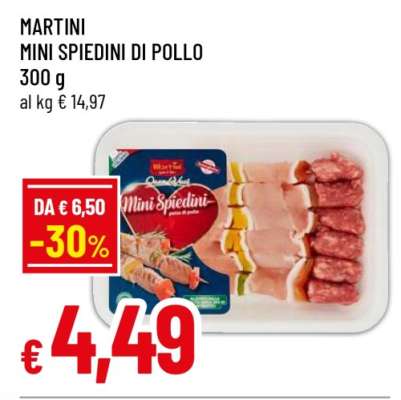 MARTINI MINI SPIEDINI DI POLLO