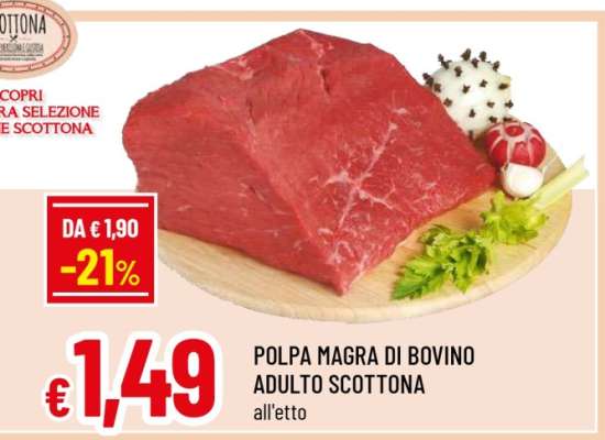 POLPA MAGRA DI BOVINO ADULTO SCOTTONA