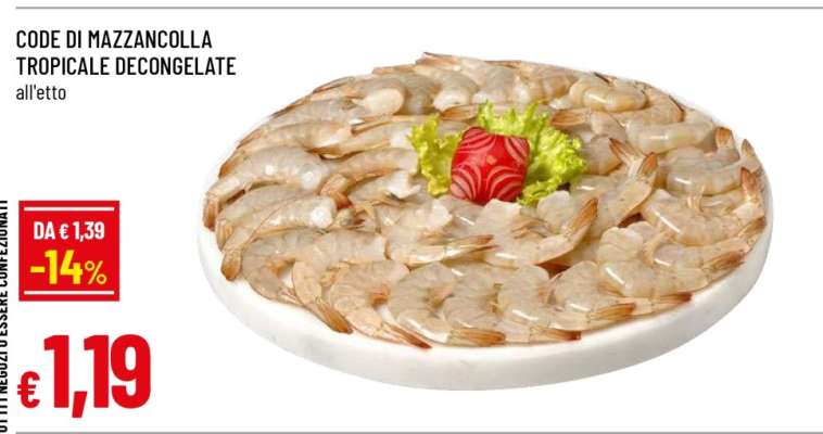 CODE DI MAZZANCOLLA TROPICALE DECONGELATE