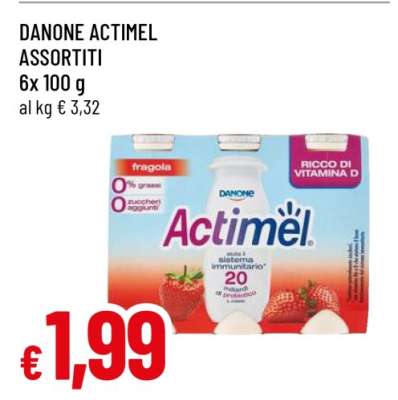 DANONE Actimel Assortiti