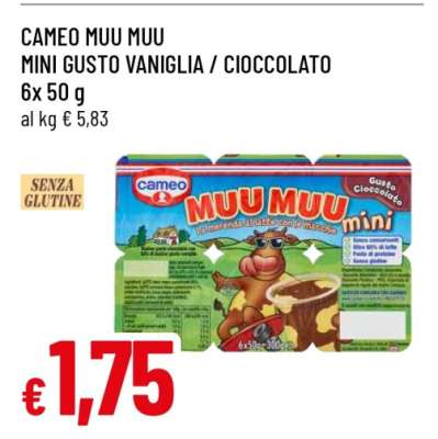 Cameo Muu Muu Mini Gusto Vaniglia / Cioccolato
