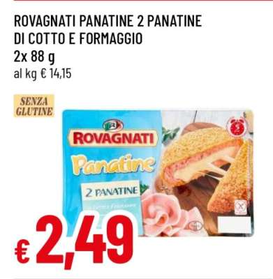 ROVAGNATI PANATINE 2 PANATINE DI COTTO E FORMAGGIO