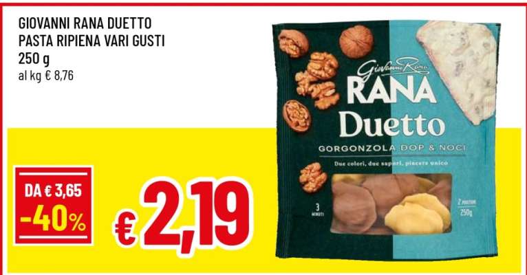 GIOVANNI RANA DUETTO PASTA RIPIENA VARI GUSTI