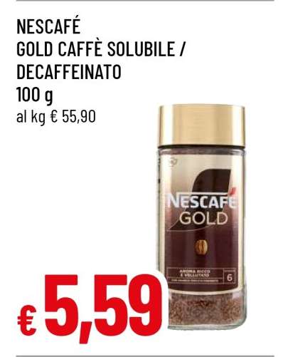 NESCAFÉ GOLD CAFFÈ SOLUBILE / DECAFFEINATO