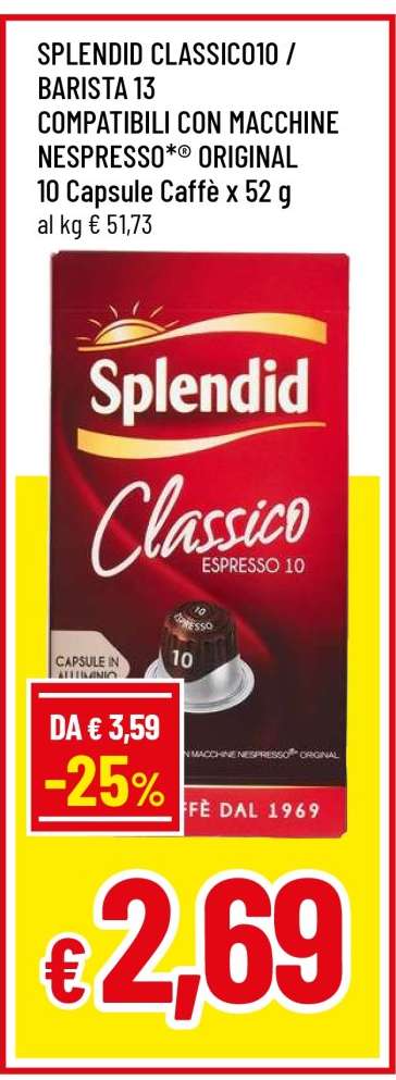 SPLENDID CLASSICO10 / BARISTA 13