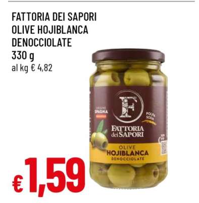 FATTORIA DEI SAPORI OLIVE HOJIBLANCA DENOCCIOLATE