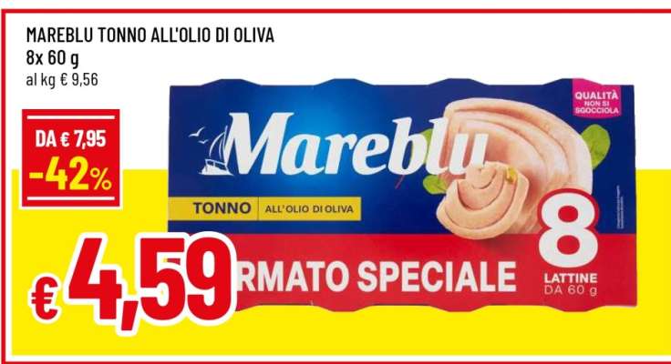 MAREBLU TONNO ALL'OLIO DI OLIVA